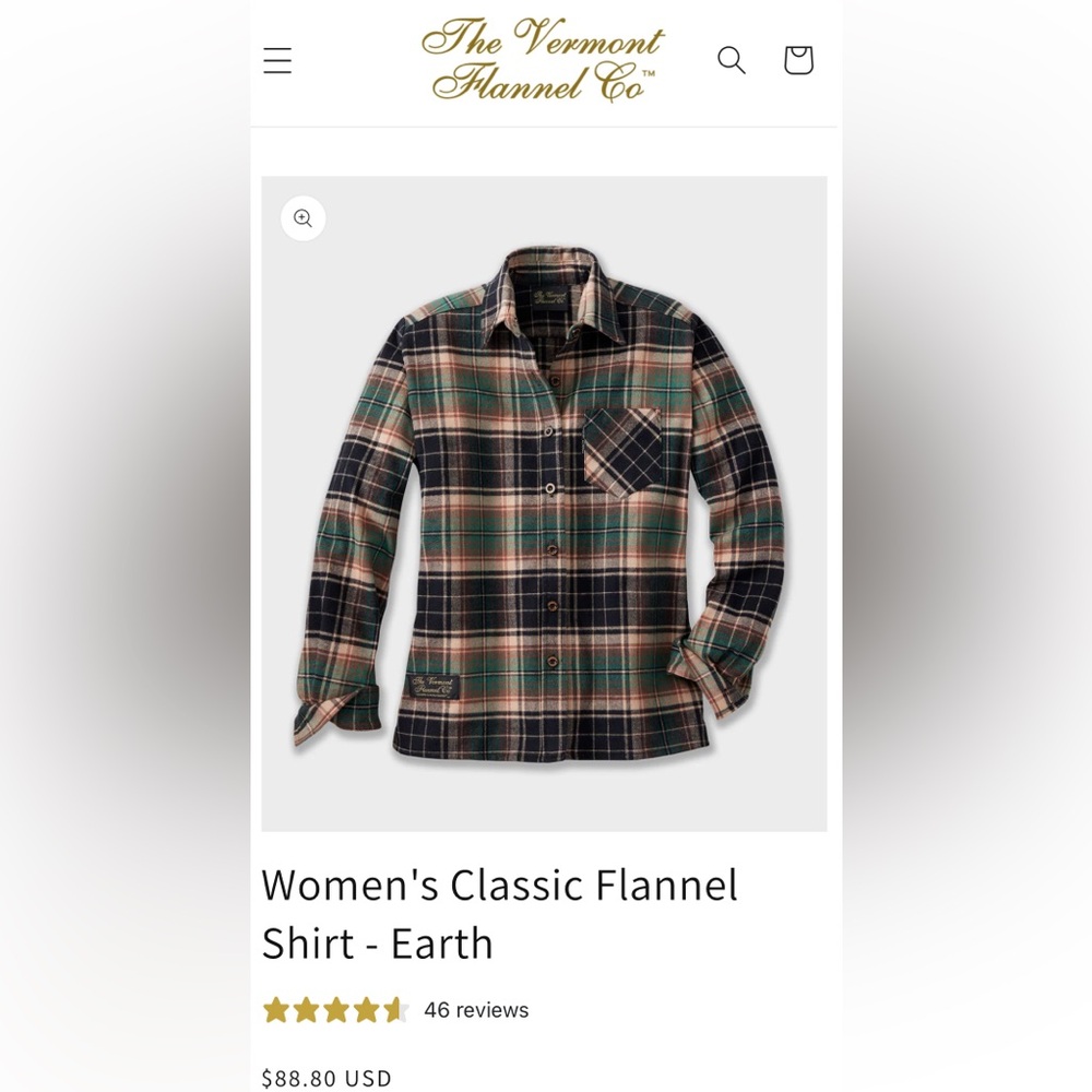 Vermont Flannet Co. women's size small - Picture 5 of 5